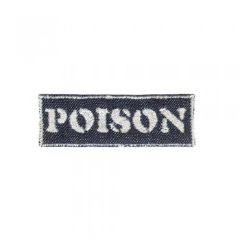 Aufnäher Patches POISON  Gr. ca. 8 x 2,5cm 20678