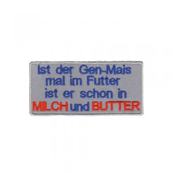 Aufnäher Patches in Milch und Butter Gr. ca. 11 x 5,5cm 20688