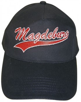 Baseballcap mit Einstickung - MAGDEBURG - 68865 schwarz