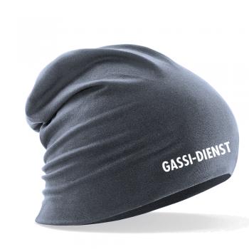 Longbeanie Slouch-Beanie Sommerbeanie mit Textildruck - GASSI-DIENST - SB55007