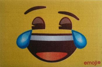 Fußmatte mit Print – Emoji Smilie - 25039 Gr. ca.  60 x 40 cm