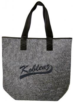 Filztasche mit Einstickung - Koblenz - 26087 Shoppertasche Gr. ca. 46,5cm x 39,5cm