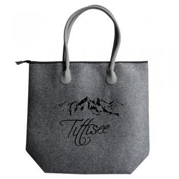 Filztasche mit Einstickung - Tittisee - 26176 Shoppertasche Gr. ca. 46,5cm x 39,5cm