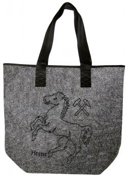 Filztasche mit Einstickung - Pferd Herne - 26236 Shoppertasche Gr. ca. 46,5cm x 39,5cm