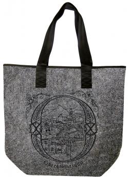 Filztasche mit Einstickung - Oberammergau Landschaft - 26252 Shoppertasche Gr. ca. 46,5cm x 39,5cm