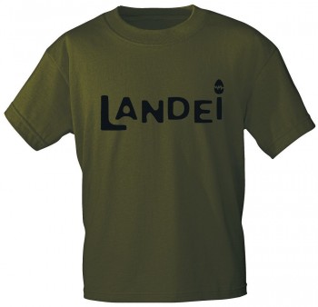 T-Shirt unisex mit Aufdruck - LANDEI - 09520 - Gr. M