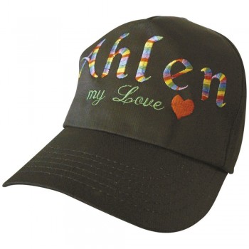 Baseballcap mit Stick - AHLEN my love - 68064 schwarz