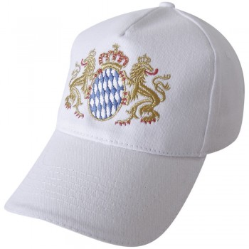 Baseballcap mit Stick - BAYERN Wappen - 68159 weiss