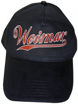 Baseballcap mit Einstickung - Weimar - 68142 schwarz