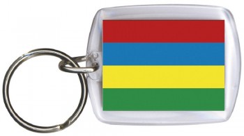 Schlüsselanhänger Anhänger - MAURITIUS - Gr. ca. 4x5cm - 81105 - Keyholder WM Länder