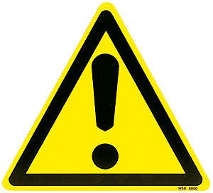Warnschild - ALLGEMEINE GEFAHRENSTELLE - 308800 - Schenkellänge 22cm
