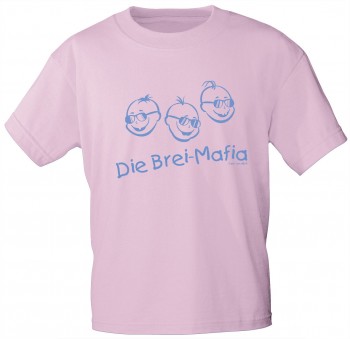 Kinder T-Shirt mit Aufdruck - Die Brei-Mafia - 06968 - rosa - Gr. 152/164