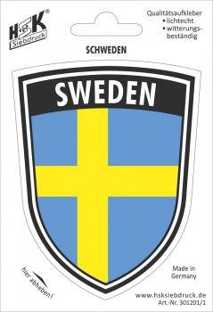 PVC Aufkleber - SWEDEN - Schweden - 301201/1 - Gr. ca. 7,9 x 10 cm