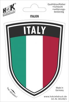 PVC Aufkleber - ITALY - Italien - 301230/1 - Gr. ca. 7,9 x 10 cm