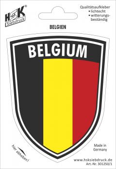 PVC Aufkleber - BELGIUM - Belgien - 301250/1 - Gr. ca. 7,9 x 10 cm