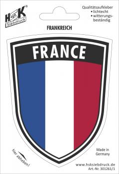 PVC Aufkleber - FRANCE - Frankreich - 301261/1 - Gr. ca. 7,9 x 10 cm