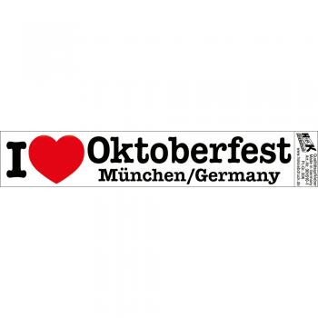 PVC-Aufkleber - I like Oktoberfest - München Germany - 301510-1 - Gr. ca. 18 x 3,5 cm