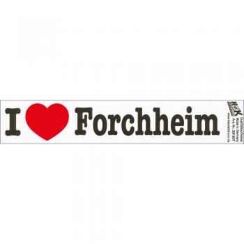 PVC-Aufkleber - I love Forchheim - Gr. ca. 18 x 3,5 cm - 301907