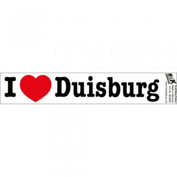 PVC-Aufkleber - I love Duisburg - Gr. ca. 18 x 3,5 cm - 301919