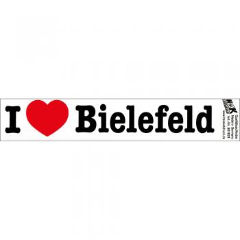 PVC-Aufkleber - I love Bielefeld - Gr. ca. 18 x 3,5 cm - 301931