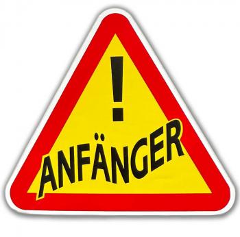 Auto-Aufkleber - ANFÄNGER - 302049-1 Gr. ca. 16,5 x 15