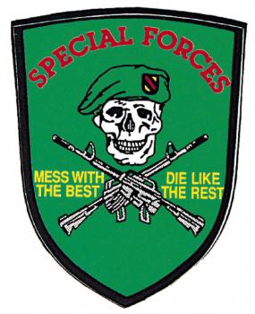 Aufkleber  Sticker SPECIAL FORCES.Gr. ca. 6,5cm x 8cm 303139