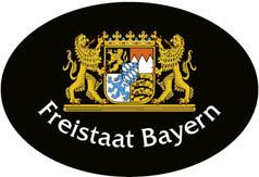 Magnetschild - Freistaat Bayern - Gr. ca. 5,7 cm - 303974