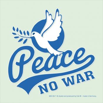 PVC-Aufkleber - Friedenstaube PEACE NO WAR - Gr. 19 x 9cm - 305120/1