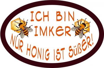 PVC Aufkleber - Ich bin Imker... - 307160 - Gr. ca. 10,5 x 7 cm