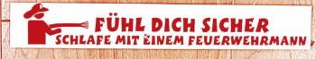 Auto-Aufkleber - Fühl dich sicher - schlafe mit einem Feuerwehrmann - Gr. ca. 41 x 6cm - 307781