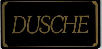 Schild - DUSCHE - Gr. 15,5 x 7,5 cm - 308100 - Bad