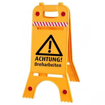Warnaufsteller Dachaufsteller - Achtung Dreharbeiten - Gr. ca. 28 x 64 cm – 308540/3