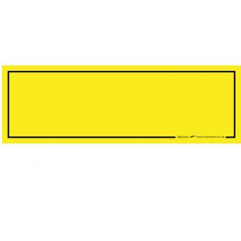 Schild Kunststoffschild Warnschild zum selbst beschriften - 308959/8 gelb - Gr. ca. 15 x 5 cm