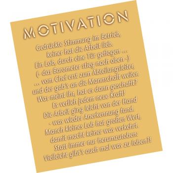 Spaßschild - MOTIVATION - 309082 - Gr. ca. 35 x 42 cm