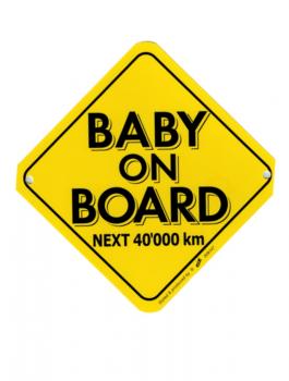 Schild - Baby on Board - Gr. ca. 17x17 cm - 309147