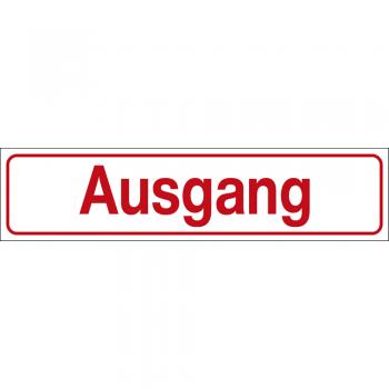 Hinweisschild - AUSGANG - Gr. ca. 25 x 6 cm - 309317