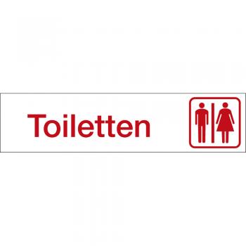 Hinweisschild - Toiletten - Gr. ca. 25 x 6 cm - 309326