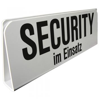 Klemmschild fuer Sonnenblende Auto - Security im Einsatz - 309506 Gr. ca. 29,5cm x 10cm x 2,5cm