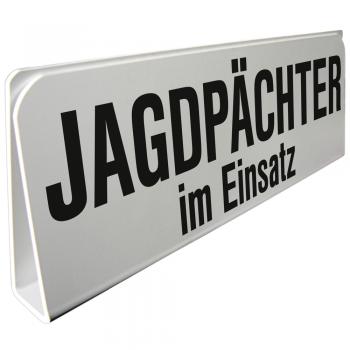 Klemmschild fuer Sonnenblende Auto - Jagdpächter im Einsatz - 309507 Gr. ca. 29,5cm x 10cm x 2,5cm