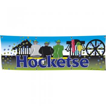 Banner Werbebanner - Hocketse - 3x1m - Spannband für Ihren Werbeauftritt / Bedruckt mit Ihrem Motiv - 309995