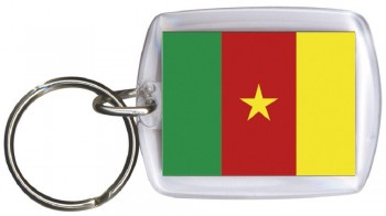 Schlüsselanhänger Keyholder - KAMERUN - Gr. ca. 4x5cm - 81076 - Anhänger WM Länder