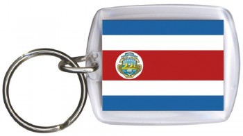 Schlüsselanhänger - COSTA RICA - Gr. ca. 4x5cm - 81038 -WM Länder