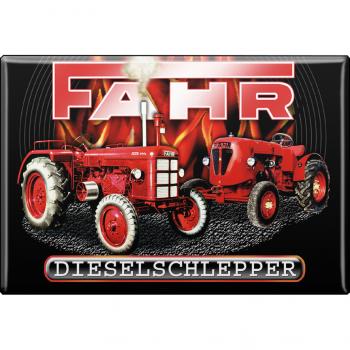 MAGNET - Fahr Dieselschlepper - Gr. ca. 8 x 5,5 cm - 36506 - Küchenmagnet