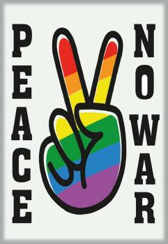 Magnet - PEACE No WAR - Gr. ca. 8 x 5,5 cm - 36580