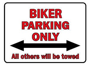 Parkschild - Biker Parking Only - 308748 - Gr. 40 x 30 cm