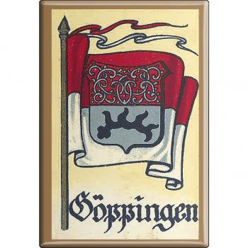 Küchenmagnet - Wappen Göppingen - Gr. ca. 8 x 5,5 cm - 37526 - Magnet Kühlschrankmagnet