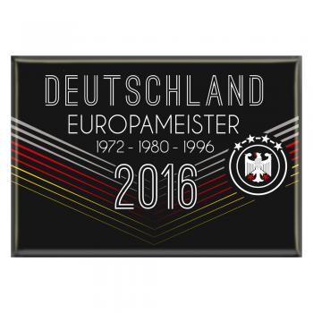 Magnet - Deutschland Europameister - Gr. ca 8 x 5,5 cm - 37659 - Küchenmagnet