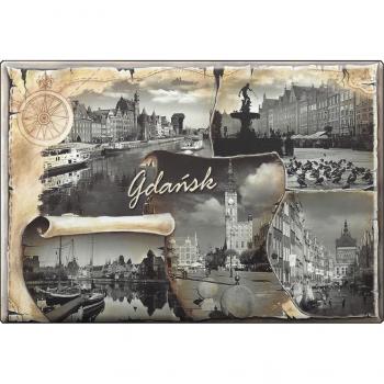 MAGNET - Danzig - Gr. ca. 8x5,5 cm - 37606 - Küchenmagnet