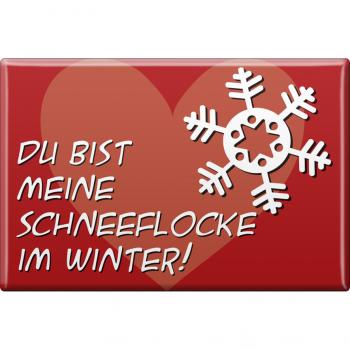KÜCHENMAGNET - Weihnachten - Du bist meine Schneeflocke - Gr. ca. 8 x 5,5 cm - 38238 - Magnet