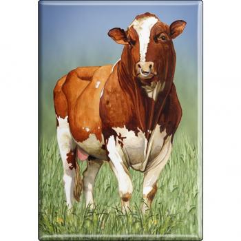 TIERMAGNET - Kuh Ochse - Gr. ca. 8 x 5,5 cm - 38314 - Küchenmagnet